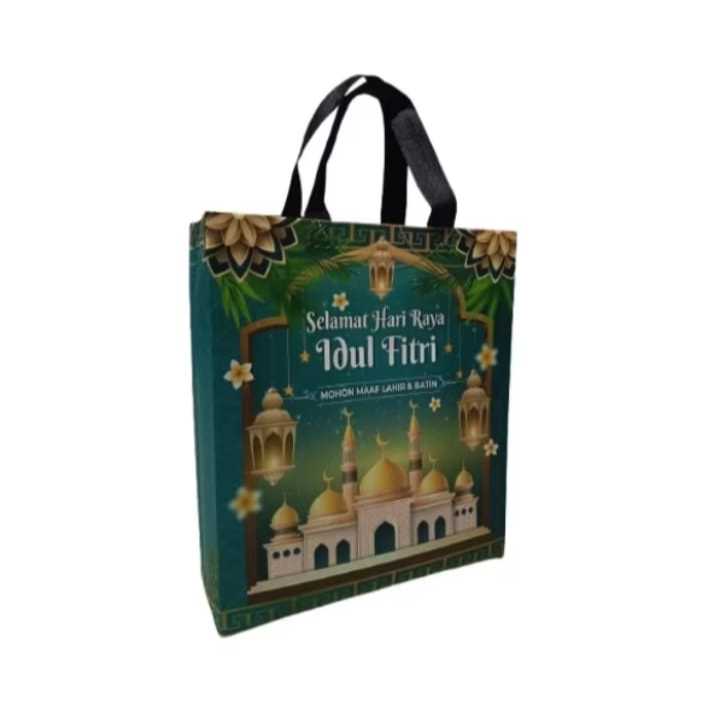 Pekanbaru Goodie Bag Lebaran/ Goodie Bag Laminasi Lebaran/ Idul Fitri Standing Box Handle/ New Design Tas Idul Fitri / Tas Souvenir Lebaran