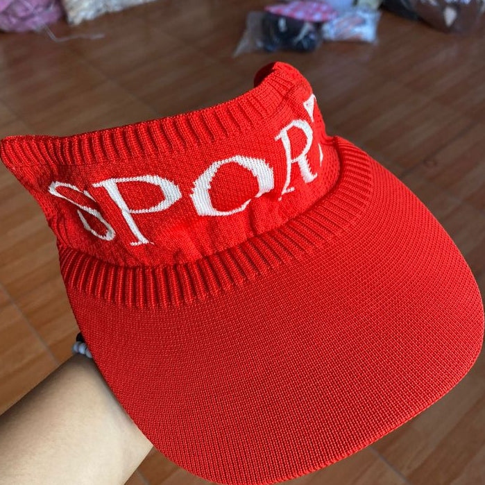 Pekanbaru Topi Olahraga Sport Rajut Topi Golf Tennis Lari Senam Bahan Karet Katun Elastis Sporty Hat Cap