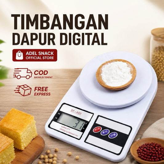 Pekanbaru Timbangan Kue Dapur Digital SF400 SF 400 KITCHEN SCALE SF-400 Bonus Baterai