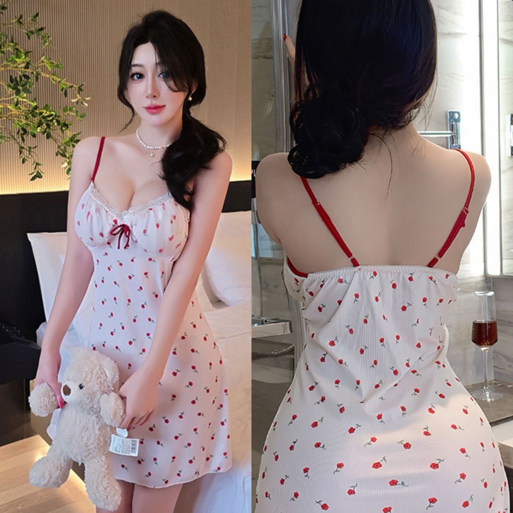 Pekanbaru Dv Baju Tidur Wanita Daster Dress Wanita Set Plus Busa Dada D-163