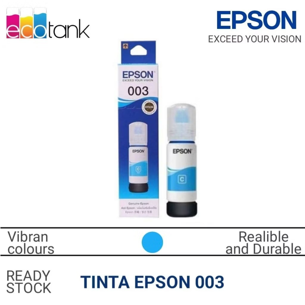 Pekanbaru Tinta EPSON 003 Premium Printer Warna Terbaik L1110 L1210 L3100 L3120 Viral Pengadaan Pemda Murah