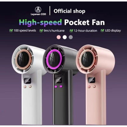 Pekanbaru Kipas Angin 50000Mah Mini Portable Usb Genggam Layar Led Angin