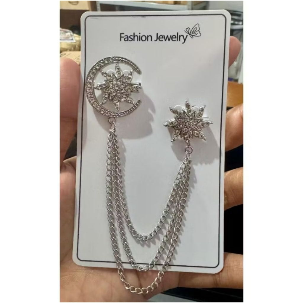 Pekanbaru Bros Pin Melayu Bros Rantai Baju Atasan Pria Kebaya Kutubaru Wanita