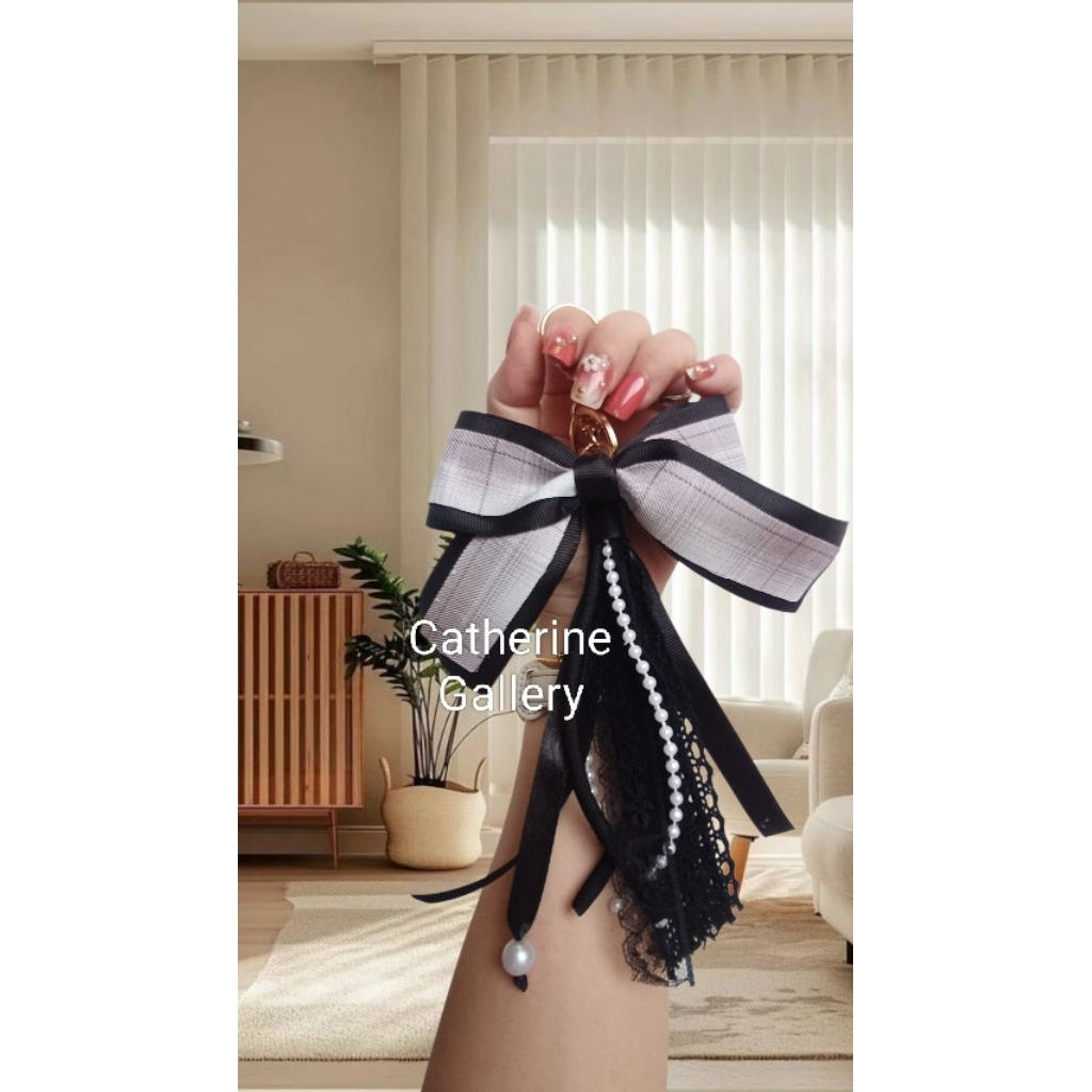Pekanbaru Gantungan Tas Ellea Pita Macrame Aestetik