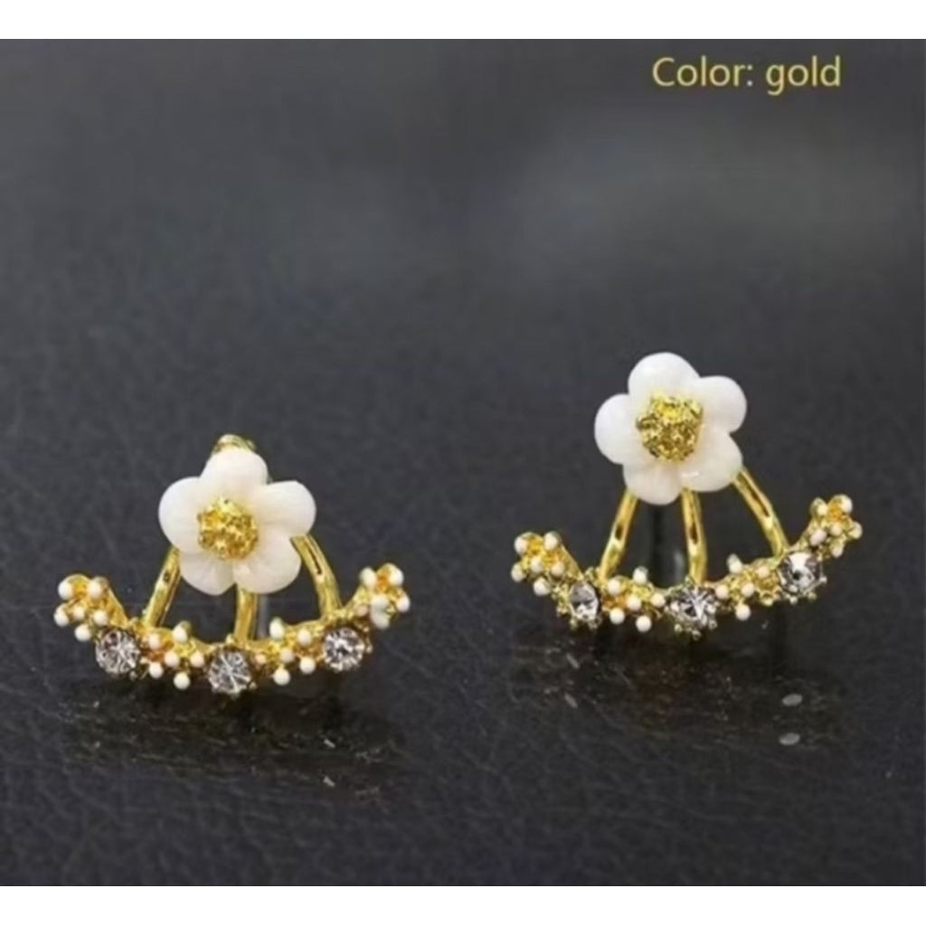 Pekanbaru Anting Tusuk Bentuk Bunga Daisy Bahan Alloy Untuk Wanita