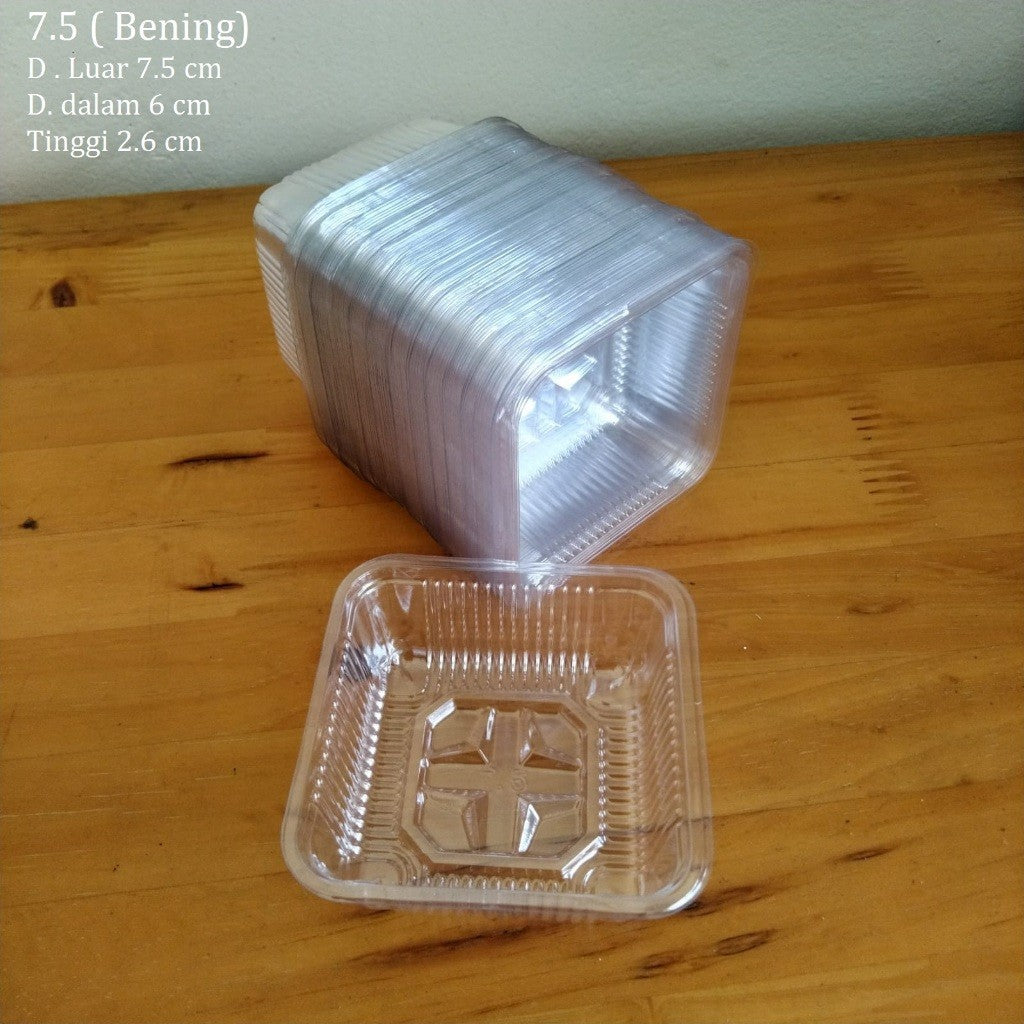 Pekanbaru Mooncake Tray / Alas Kue Bulan Warna Emas Dan Bening Berbagai Ukuran Per Pack