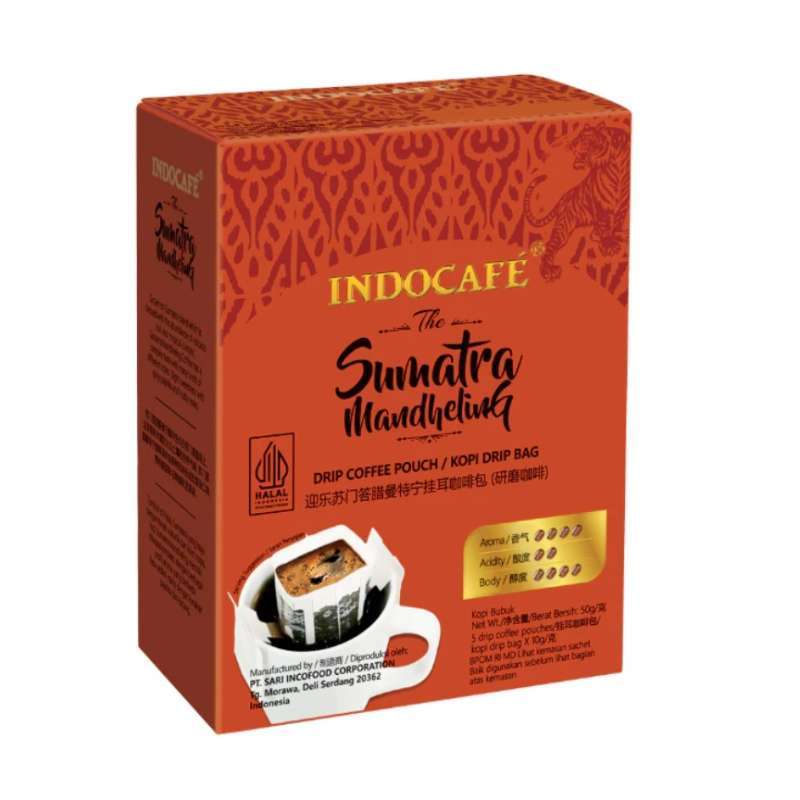 Pekanbaru Indocafe Sumatra Mandheling Drip Coffee 50G Box
