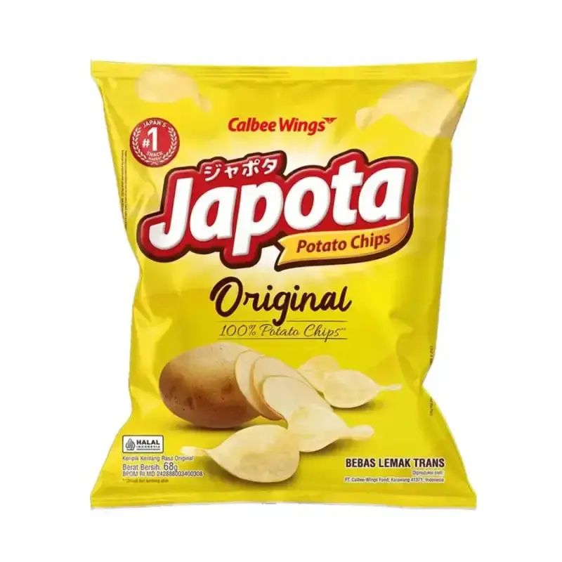 Pekanbaru Japota Potato Chips Original 68Gr