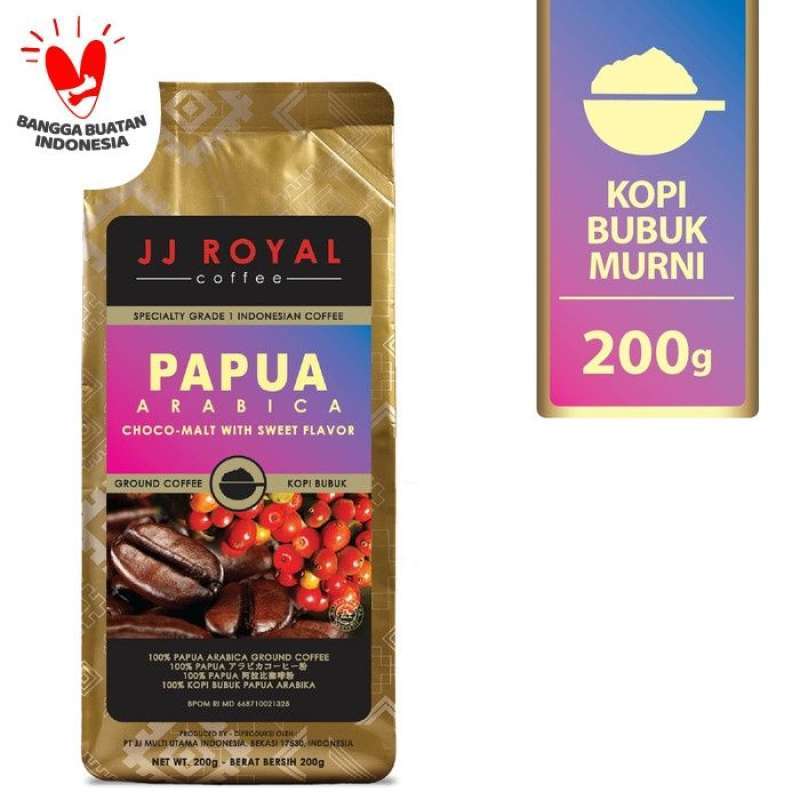 Pekanbaru Jj Royal Papua Arabica Ground Bag 200Gr