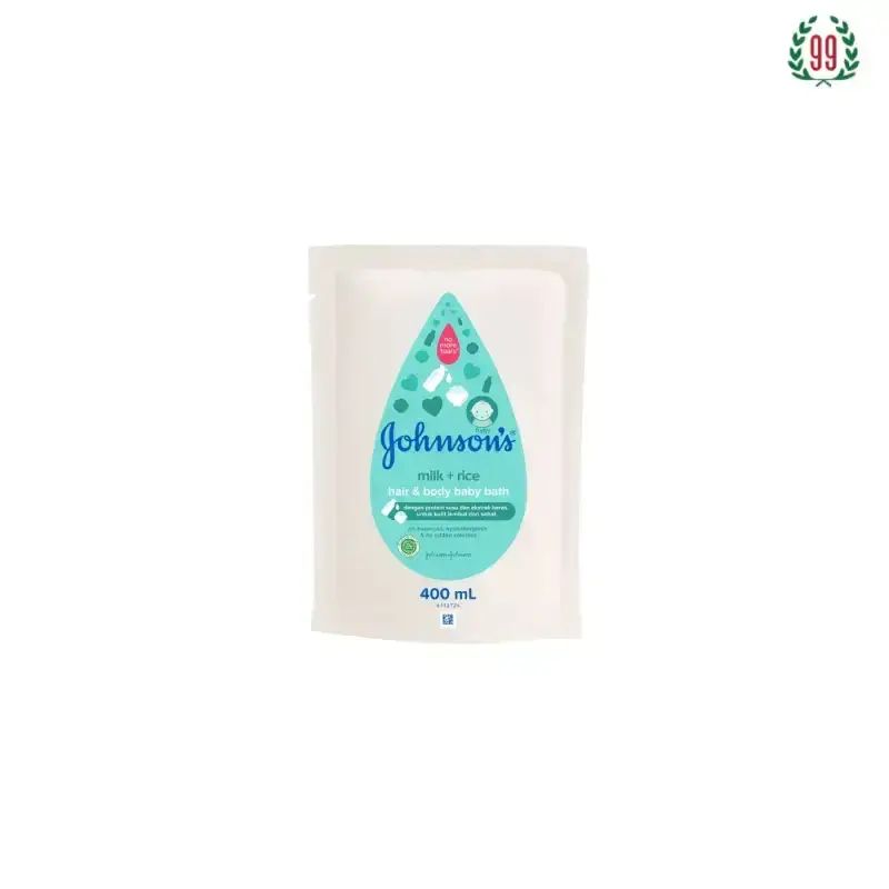 Pekanbaru J&J Baby Bath Milk Pouch 400Ml