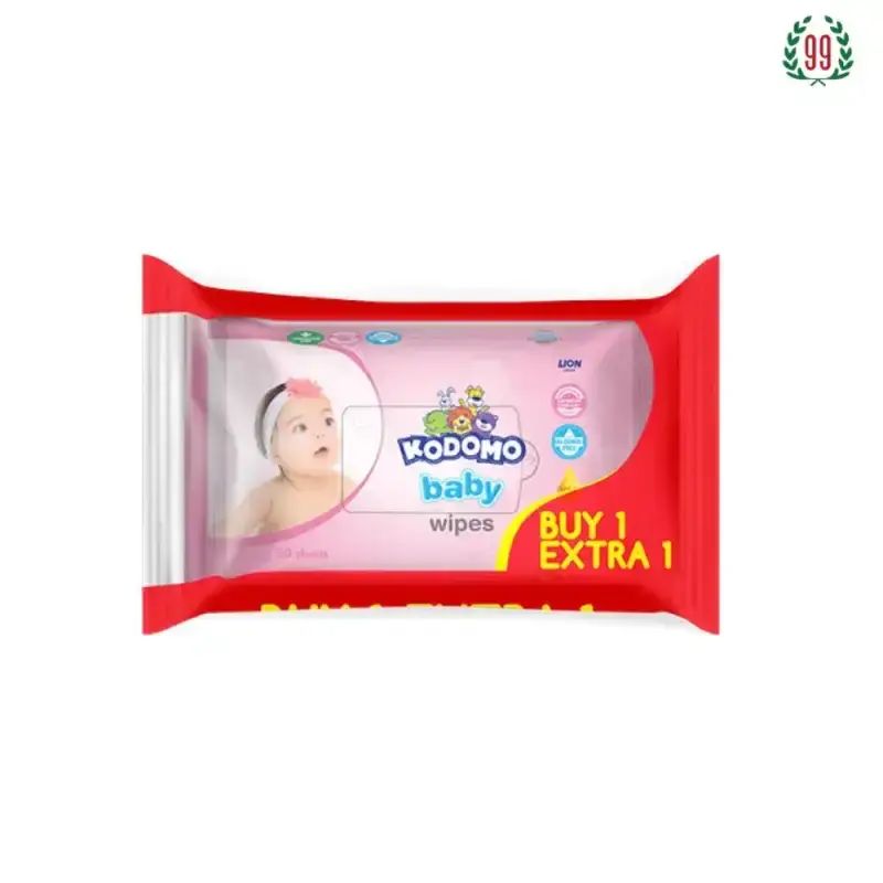Pekanbaru Kodomo Wipes Pink 50S 1+1