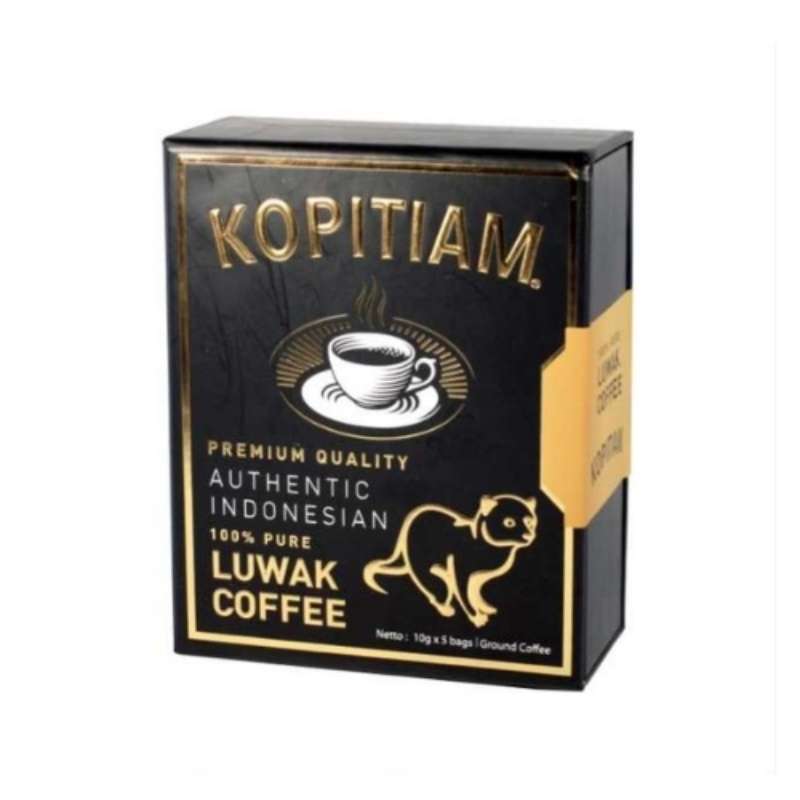 Pekanbaru Kopitiam 100% Pure Luwak Coffee 5X10Gr