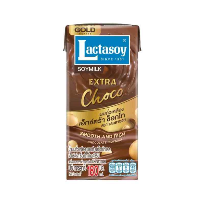 Pekanbaru Lactasoy Gold Extra Choc Soy Milk 180Ml