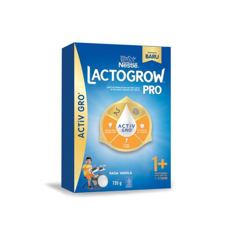 Pekanbaru Lactogrow Pro 1+ Vanila 735Gr Box