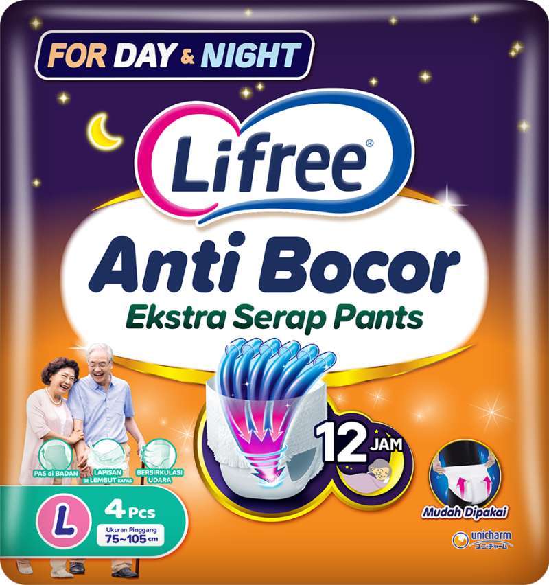 Pekanbaru Lifree Popok Celana L 4'S Pak