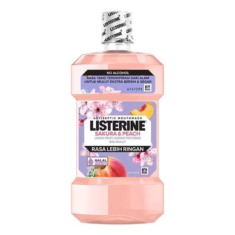Pekanbaru Listerine Sakura Peach Zero 250Ml