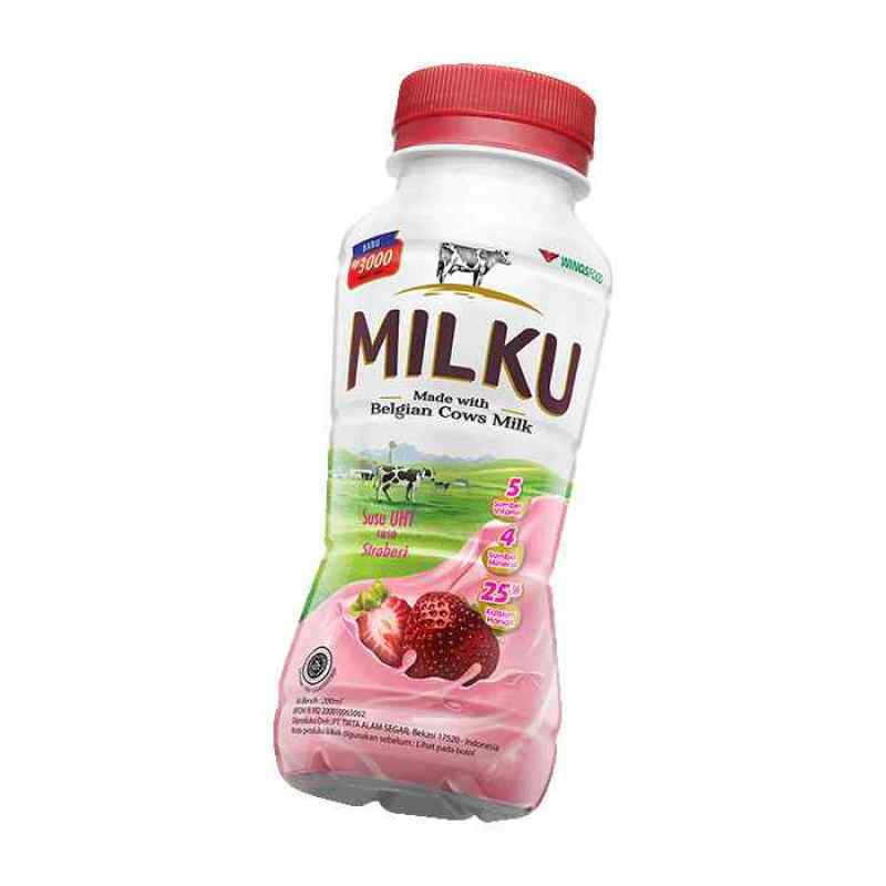 Pekanbaru Milku Stroberi Premium 200 Ml