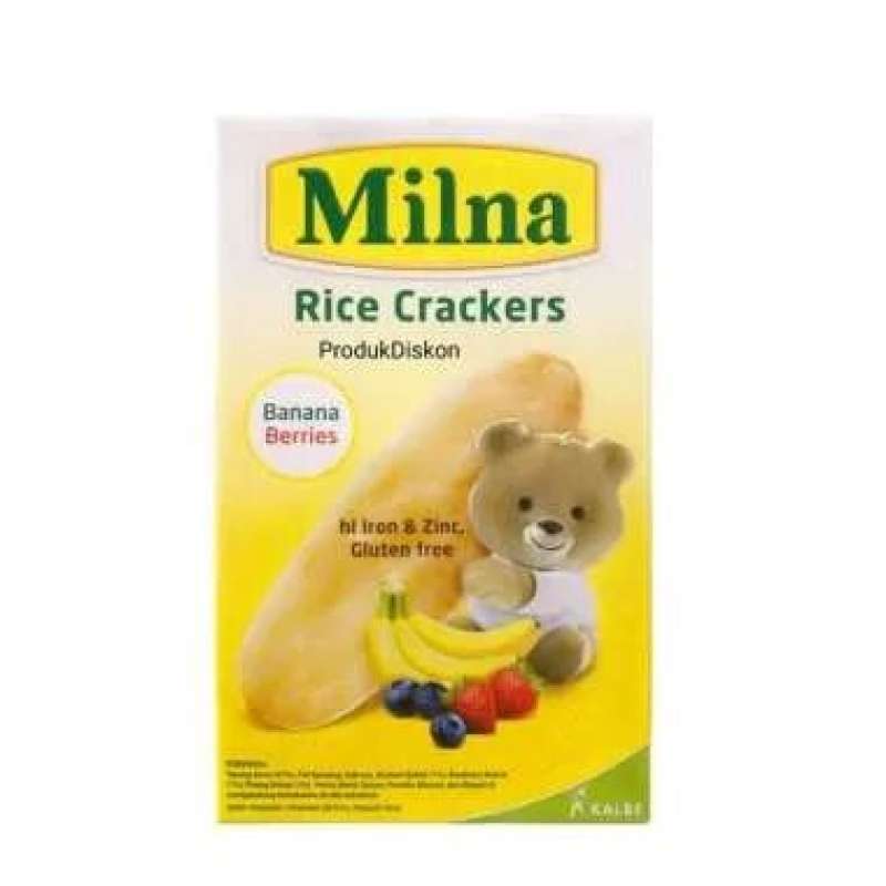 Pekanbaru Milna Rice Crackers Banana Berries 20G