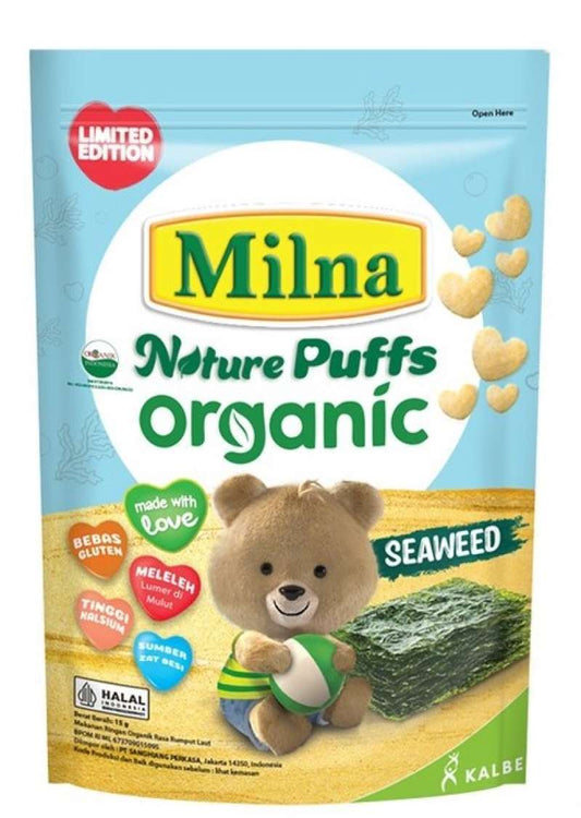 Pekanbaru Milna Nature Puff Organic Seaweed 13G