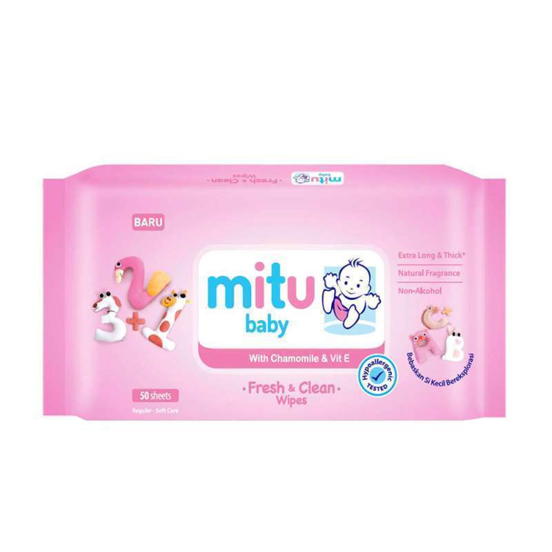 Pekanbaru Mitu F&C Wipes Blooming Cherry 40S Bogof
