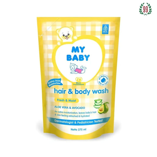 Pekanbaru My Baby Hair & Body Wash Aloe Vera & Avocado 375Ml Pouch