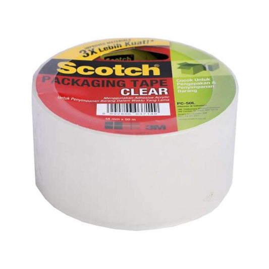 Pekanbaru 3M Clear Pack Tape 48Mmx50M Pc50L