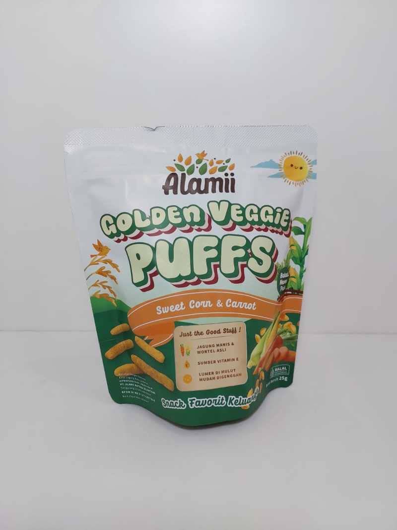 Pekanbaru Alamii Golden Veggie Puffs 25G