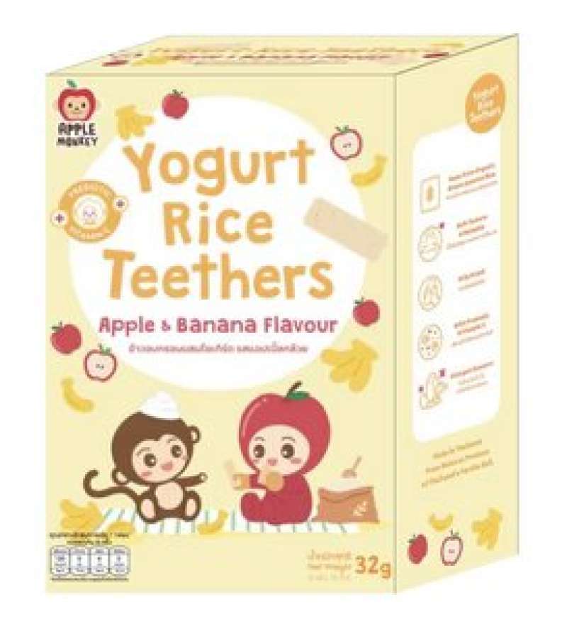 Pekanbaru Apple Monkey Yogurt Teethers Apple&Banana [32 G]