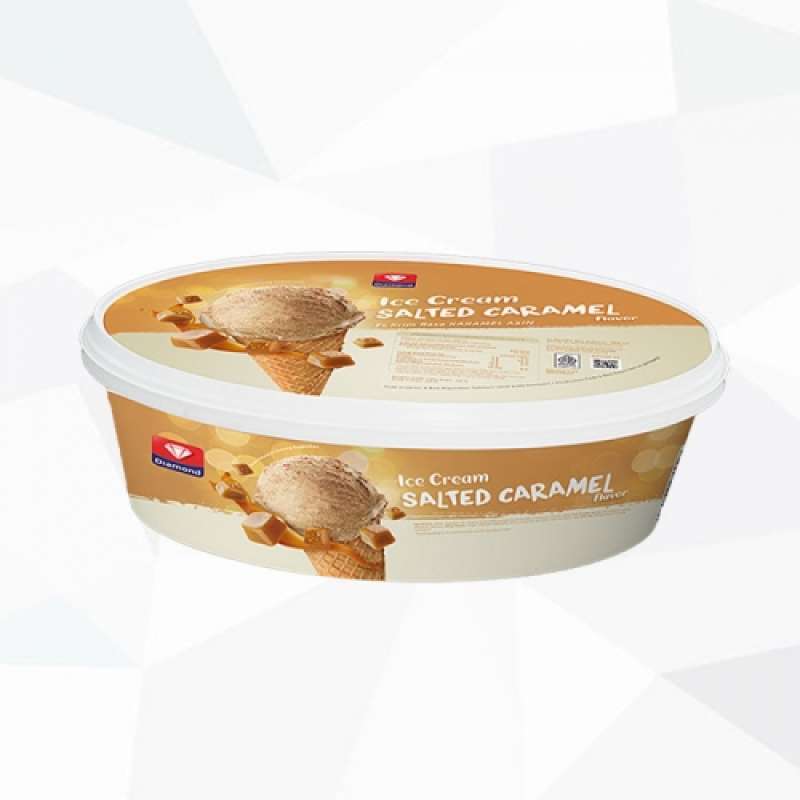 Pekanbaru Diamond Ice Cream Reg Salted Caramel 700 Ml