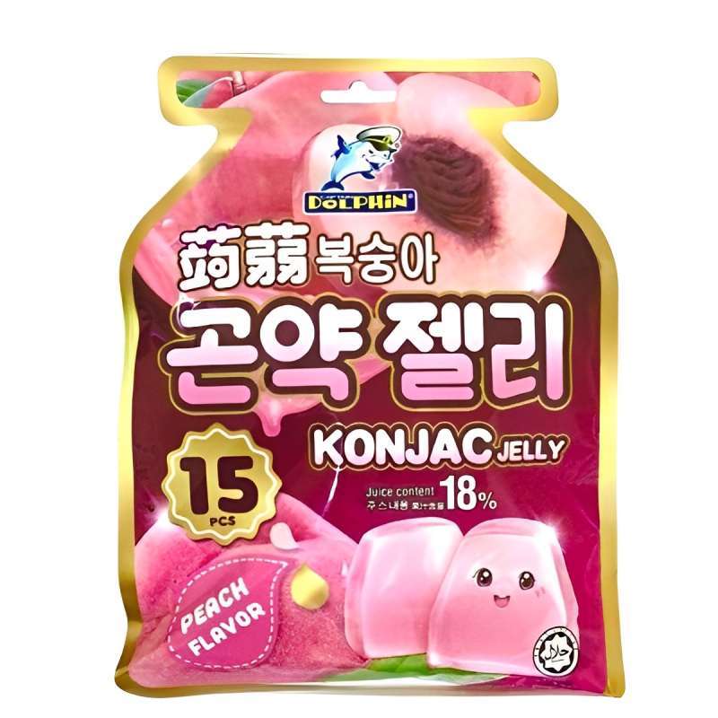 Pekanbaru Dolphin Konjac Jelly Peach 300Gr