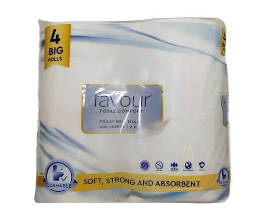 Pekanbaru FAVOUR TOILET TISSUE 400s 4 ROLL 2 PLY