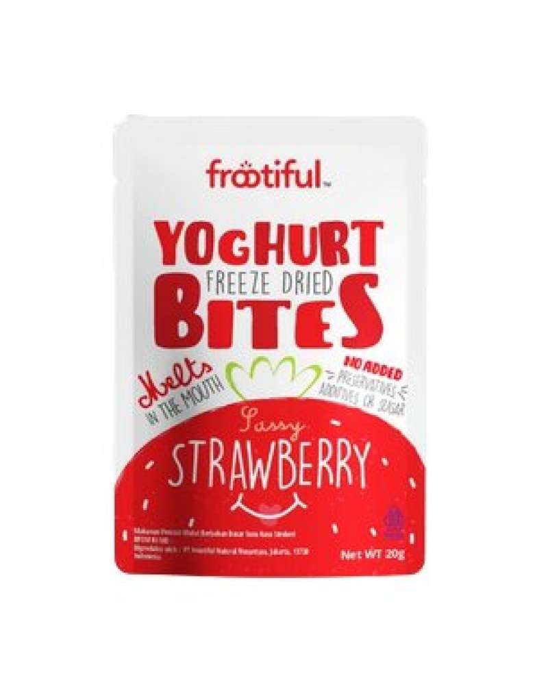 Pekanbaru Frootiful Yoghurt Bites Strawberry 20G