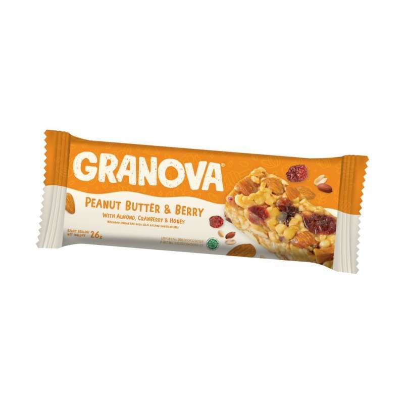 Pekanbaru Granova Snack Bars Peanut Btr&Berry 26Gr