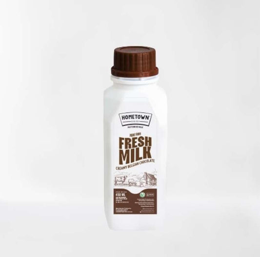 Pekanbaru Home Town Fresh Milk Coklat 400Ml Botol