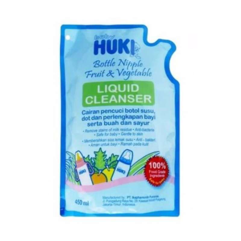 Pekanbaru Huki Liquid Btl Nipple Frt&Veg 450Ml Pch