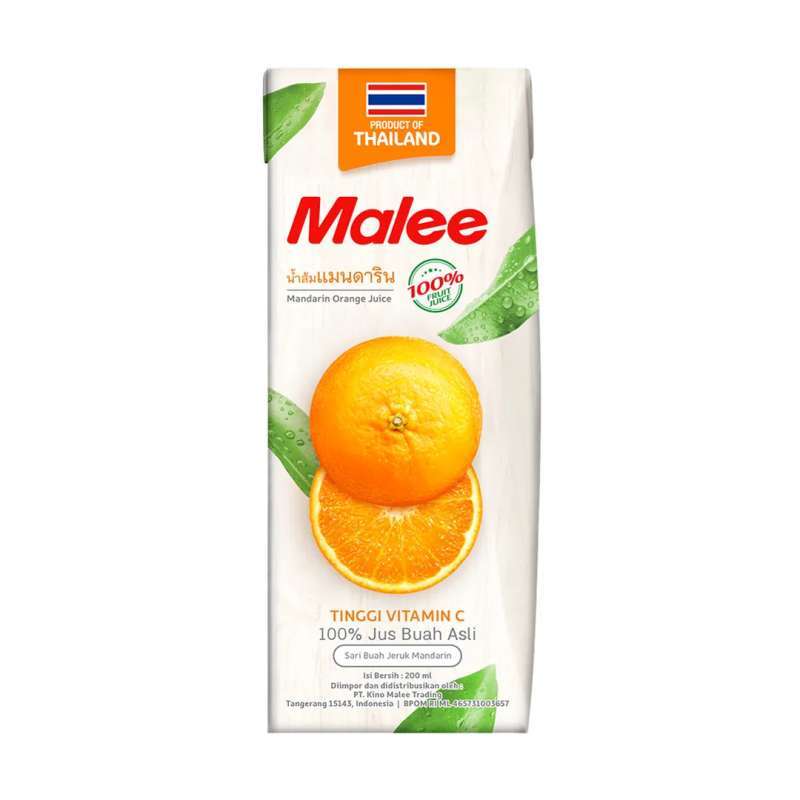 Pekanbaru Malee Juice Mandarin Orange 200Ml