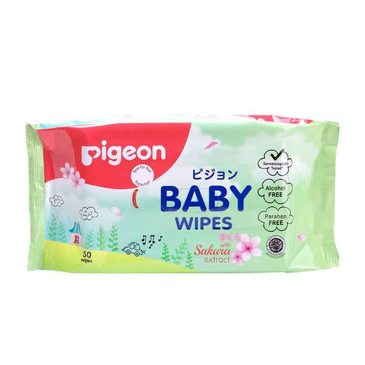 Pekanbaru Pigeon Baby Wipes Sakura 50S