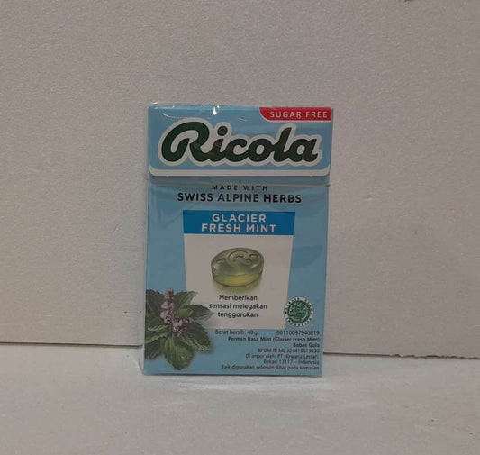 Pekanbaru Ricola Glacier Fresh Mint Candy 40Gr
