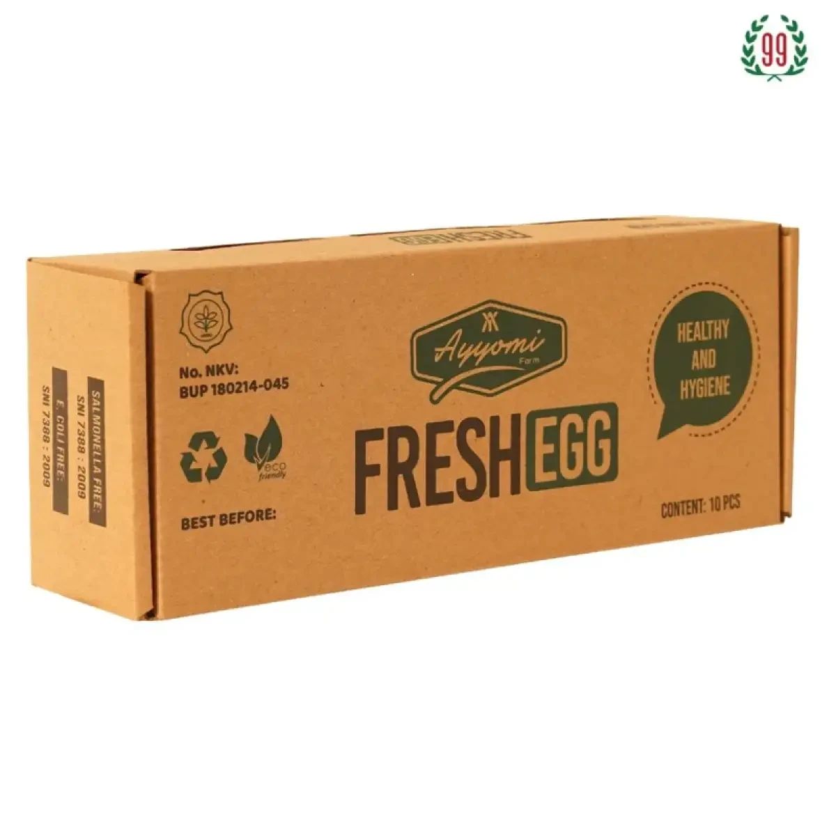 Pekanbaru Ayyomi Fresh Eggs 10 Pieces