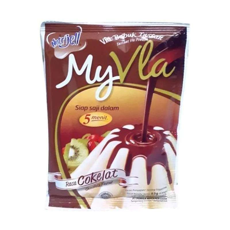 Pekanbaru Nutrijell My Vla Chocolate 63Gr