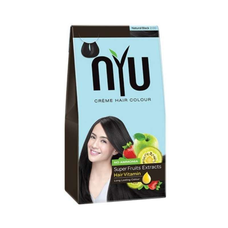 Pekanbaru Nyu Creme Hair Colour Natural Black 2.00