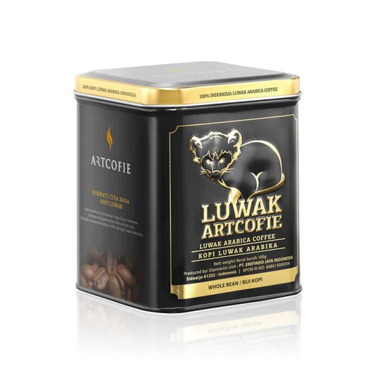 Pekanbaru Artcofie Luwak Coffee Whole Bean Tin 100