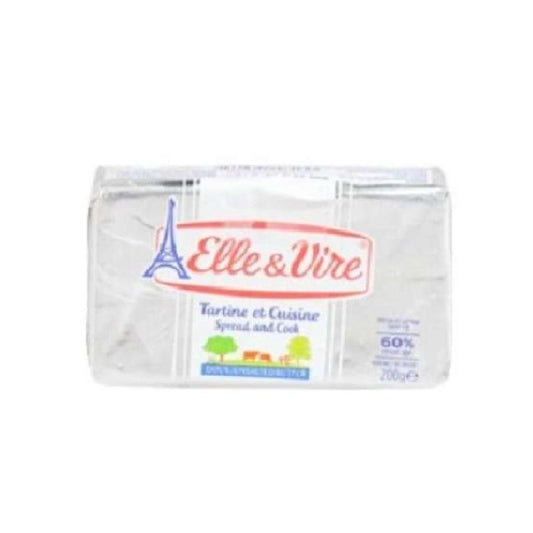 Pekanbaru Elle&Vire Butter Unsalted Sprd 60% 200Gr
