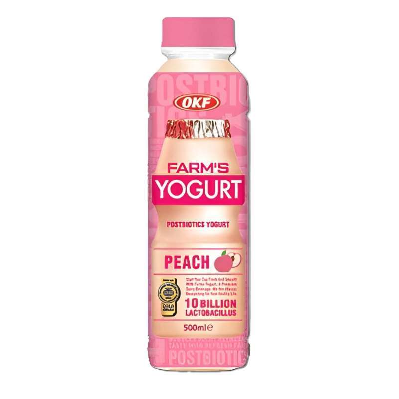 Pekanbaru Okf Farms Yogurt Peach 500Ml