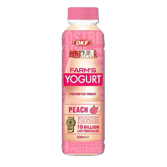 Pekanbaru Okf Farms Yogurt Peach 500Ml