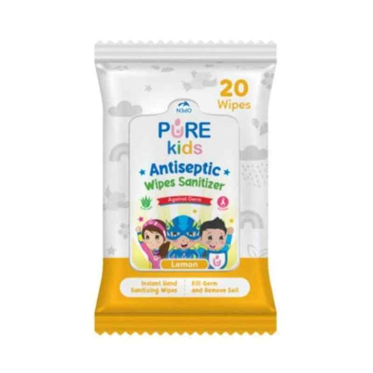 Pekanbaru Purekids Antiseptic Wipes Lemon [20 Sheets]