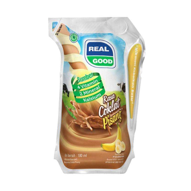 Pekanbaru Real Good Susu Rasa Coklat Pisang 180Ml