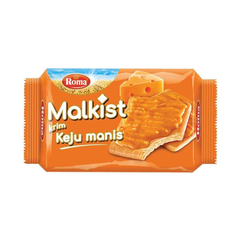 Pekanbaru Roma Malkist Krim Keju Manis 120Gr
