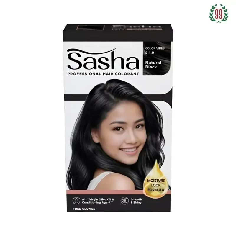 Pekanbaru Sasha Hair Colour Natural Black 25G