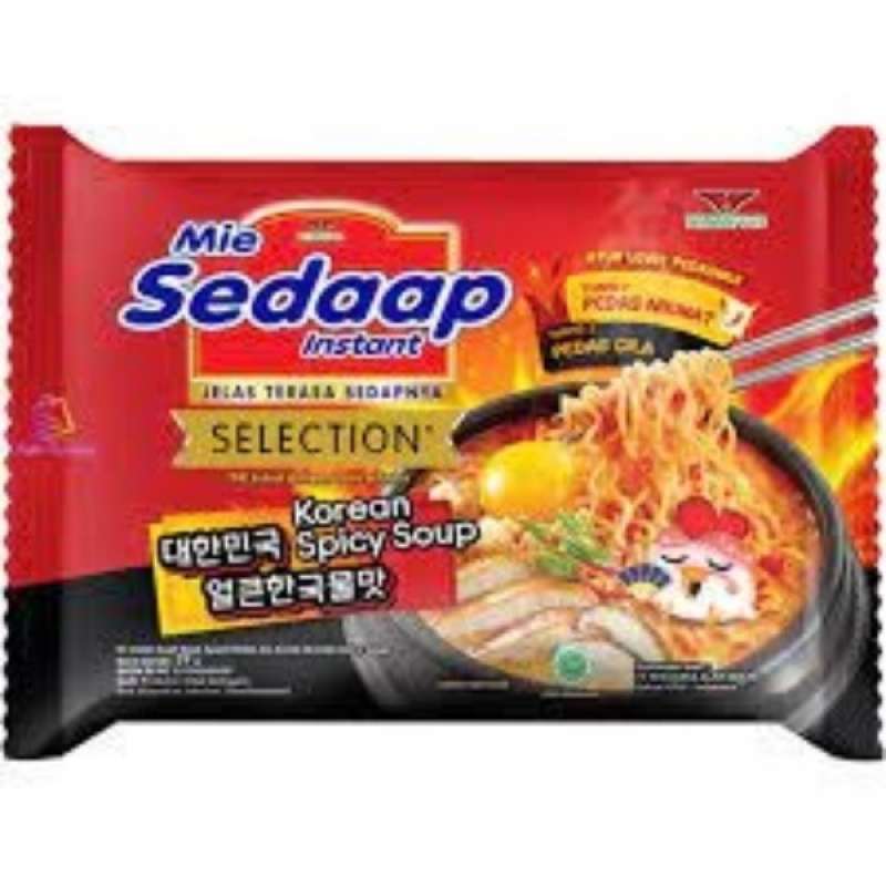 Pekanbaru Sedaap Mie Korean Spicy Soup Bag 77G